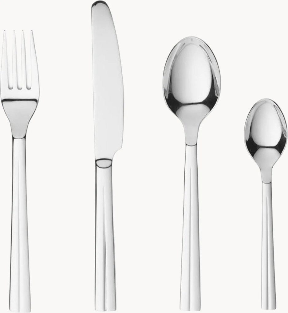 Set di 16 posate in acciaio inox Essentials, 4 persone