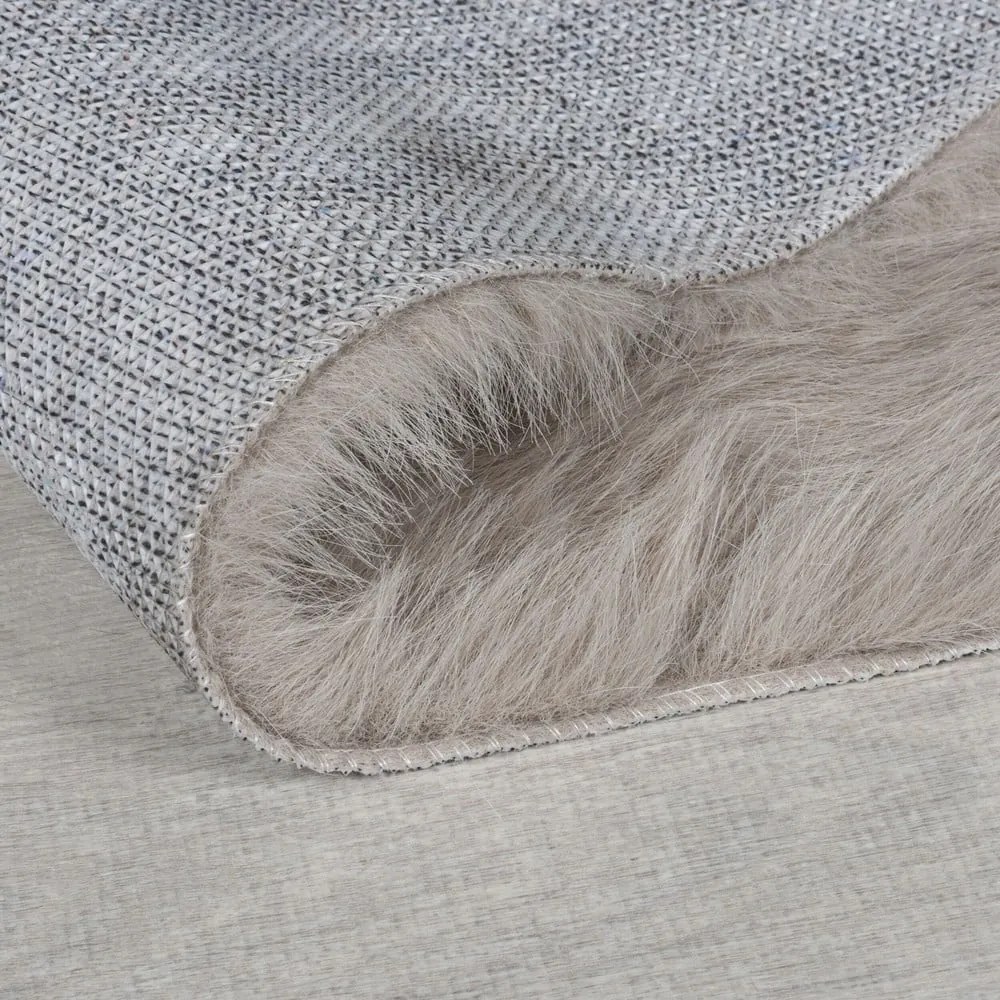 Tappeto in pelliccia sintetica marrone 180x290 cm Alpine Faux Fur - Flair Rugs