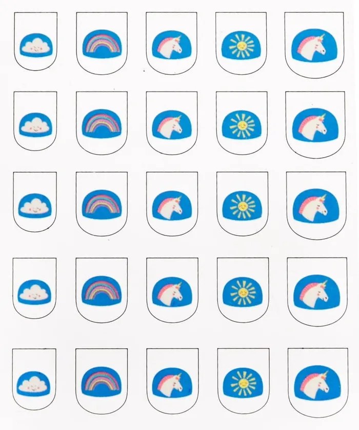 Giocattolo creativo Magical Unicorn – Nail stickers – Rex London