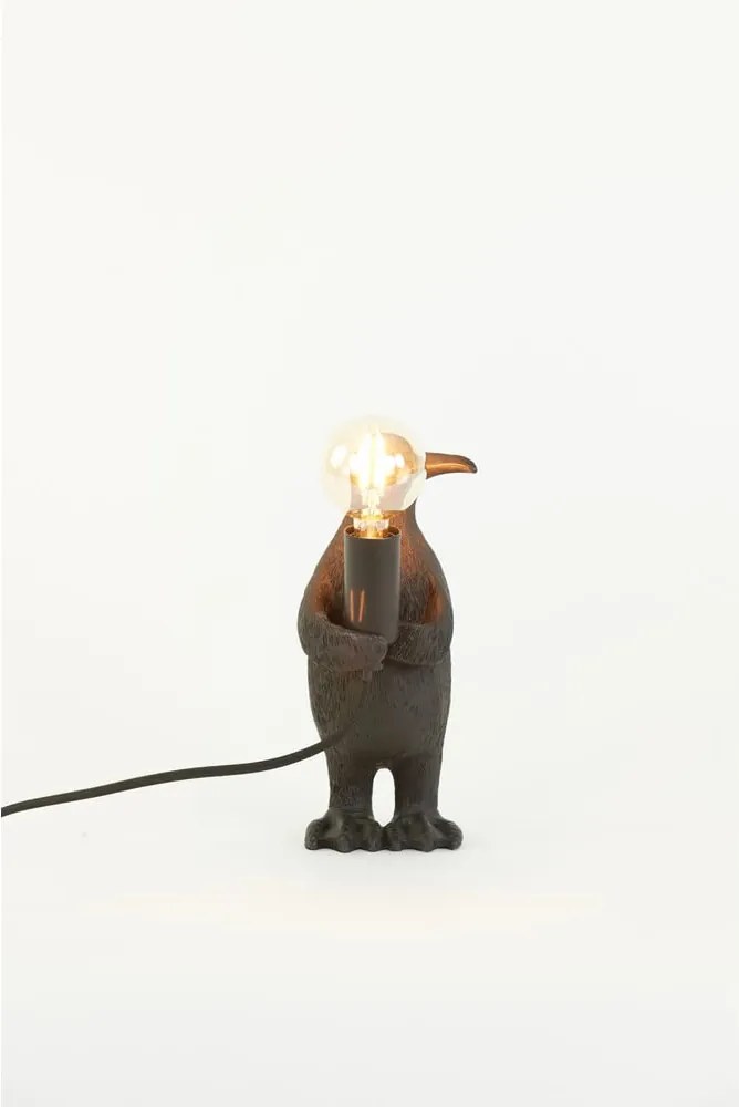 Lampada da tavolo nero opaco (altezza 24 cm) Penguin - Light &amp; Living