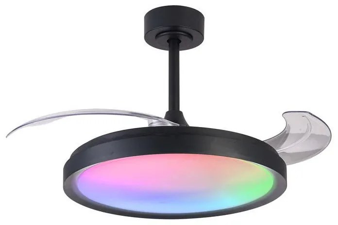 Ventilatore da soffitto Siberia nero , D. 50 cm MANTRA