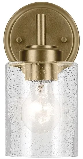 Kichler KL-WINSLOW-1W-NBR - Applique WINSLOW 1xE27/60W/230V ottone