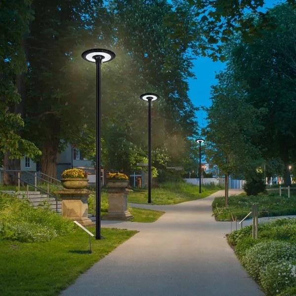 Brilagi - Lampione LED URBANSPARK 120W 230V nero IP65 strada
