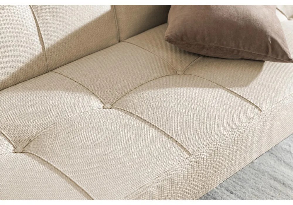 Divano beige allungabile 198 cm Perugia – Actona