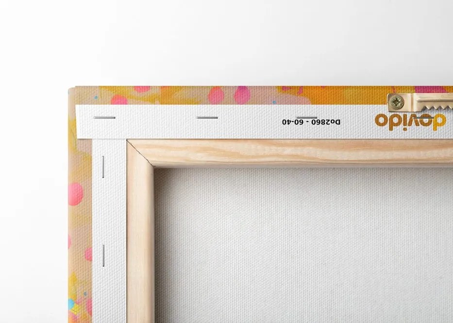 Quadro su tela – Scimmia con imitazione di pittura