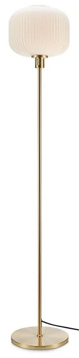 Lampada da terra bianca con design dorato Sober - Markslöjd