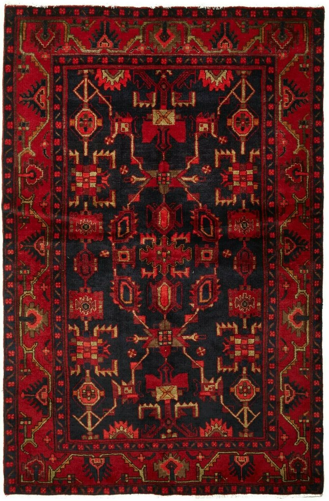 Hamedan Tappeto 210x140 (Iran) Annodato A Mano