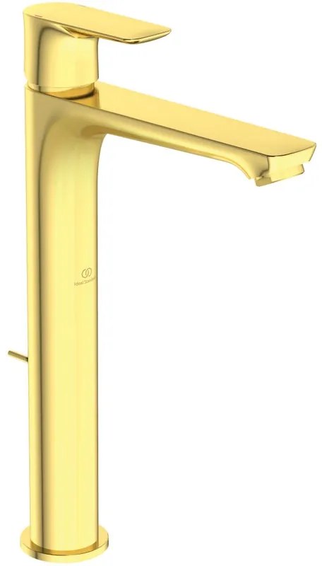 Rubinetto per lavabo a canna alta Concept Air oro spazzolato in ottone IDEAL STANDARD P 20.4 cm H 29.6 cm