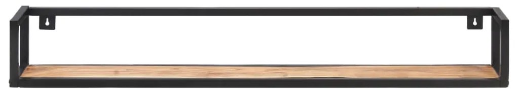Mensole a muro 2 pz 120 cm in legno massello di acacia