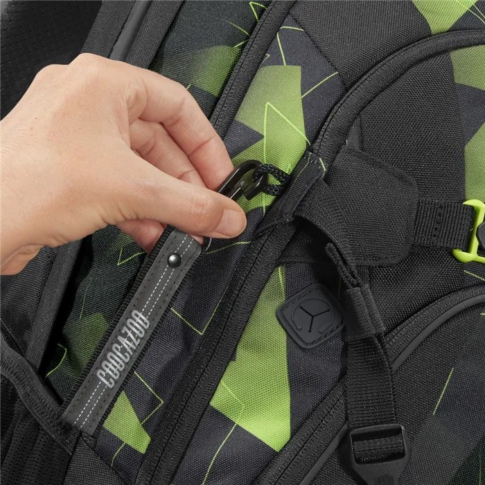 Zaino scuola coocazoo MATE, Lime Flash, certificato AGR
