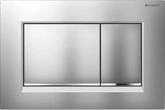 Geberit 115.883.JQ.1-Pulsante di scarico Sigma30 24,6x16,4 cm cromo satinato / cromo lucido