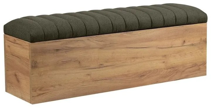 Panca in colore verde e naturale Oceane - Bobochic Paris