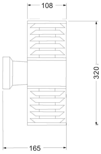 Maytoni O576WL-02GR - Applique da esterno BRONX 2xE27/60W/230V IP54 antracite