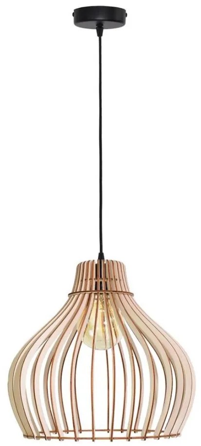 Lampadario su corda BARREL 1xE27/24W/230V diametro 38 cm