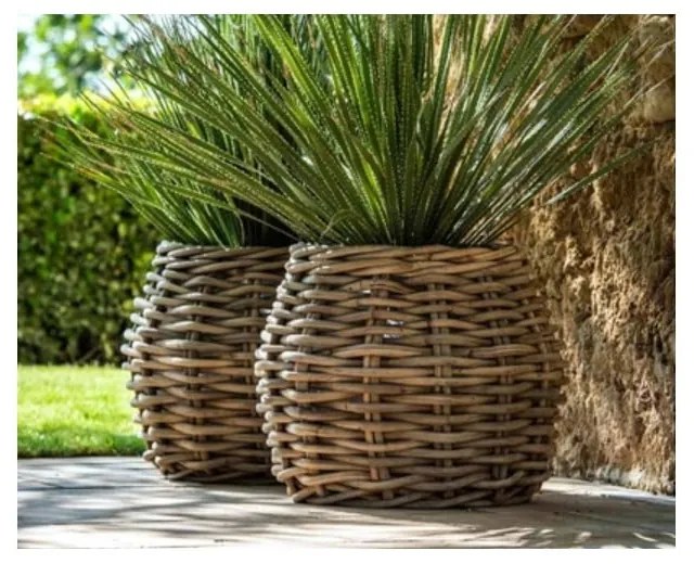 Coprivaso artificiale in rattan ø 35 cm Fiore - Bonami Essentials