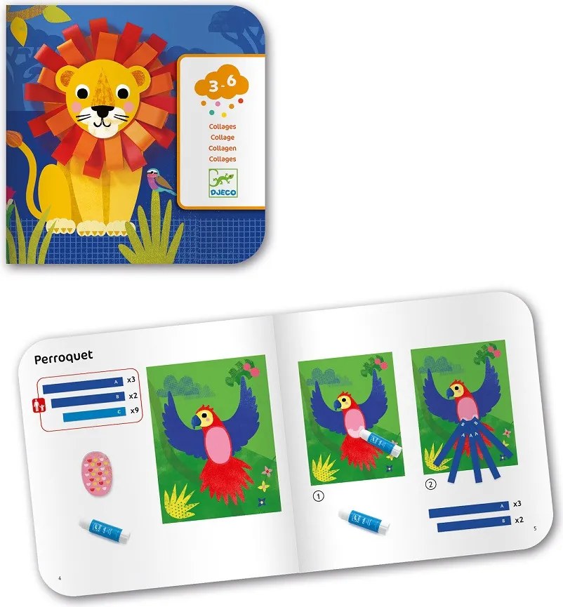 Collage per i più piccoli - animali adorabili