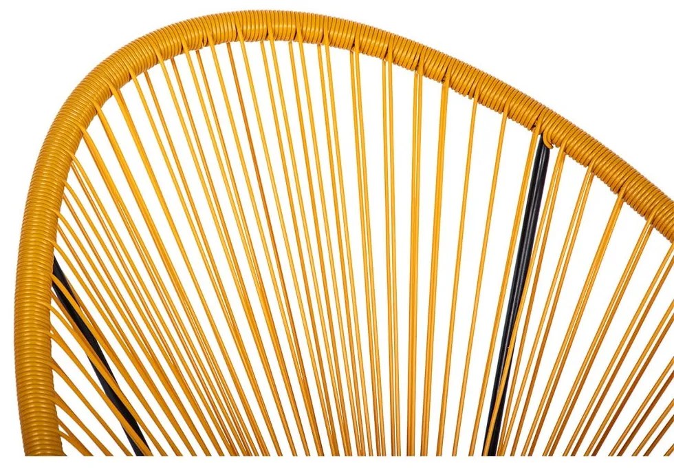 Poltrona da esterno gialla in metallo/in plastica Avocado Comfort – Bonami Selection