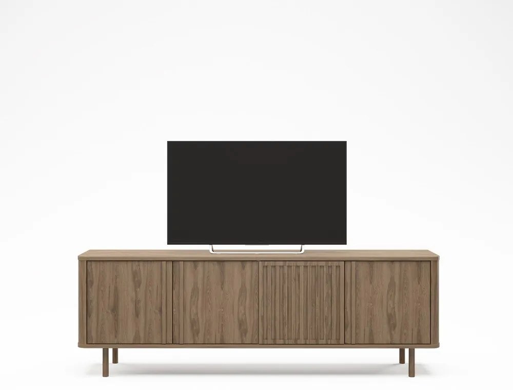 Mobile TV di colore naturale con effetto rovere 180x60,5x35 cm Salma – Marckeric