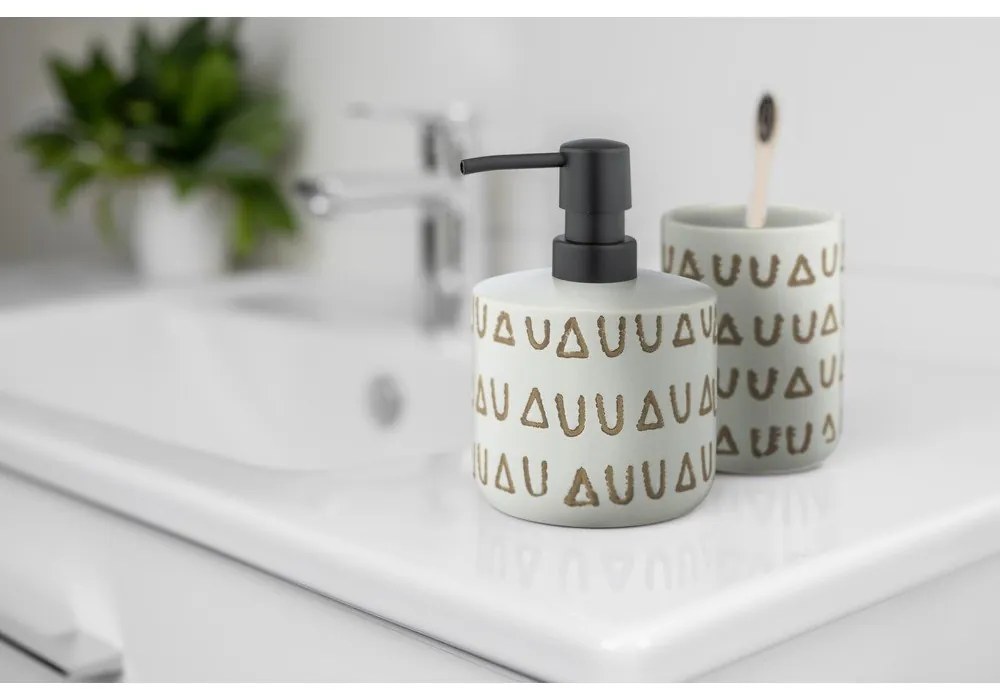 Tazza in ceramica beige per spazzolini da denti Avila - Wenko