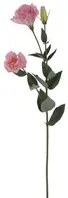 Set 8 Lisianthus Artificiali Composto da 3 Fiori Altezza 75 cm Rosa