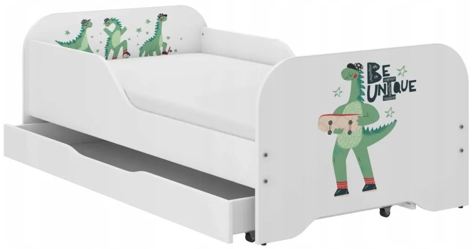 Letto completo per bambini 140 x 70 cm - DINO TRAVEL