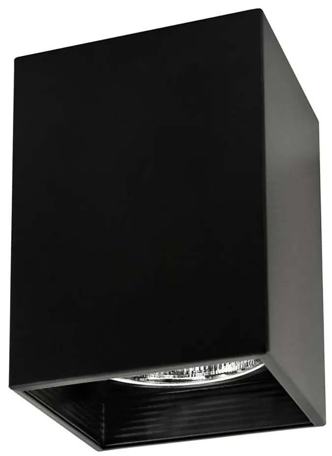 Faretto JUPITER 1xE27/20W/230V 13,7x13,7 cm nero