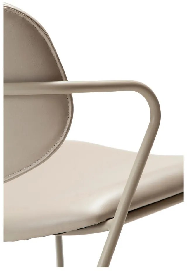 Poltrona in similpelle beige Zed - DAN-FORM Denmark