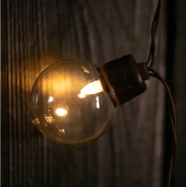 Catena luminosa solare a LED, 30 LED, 8 funzioni, 500 mAh, 10,6 m, IP67, bianco caldo