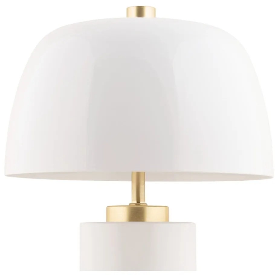 Lampada da tavolo dimmerabile a LED bianchi con paralume in metallo (altezza 30 cm) Freya - Leitmotiv