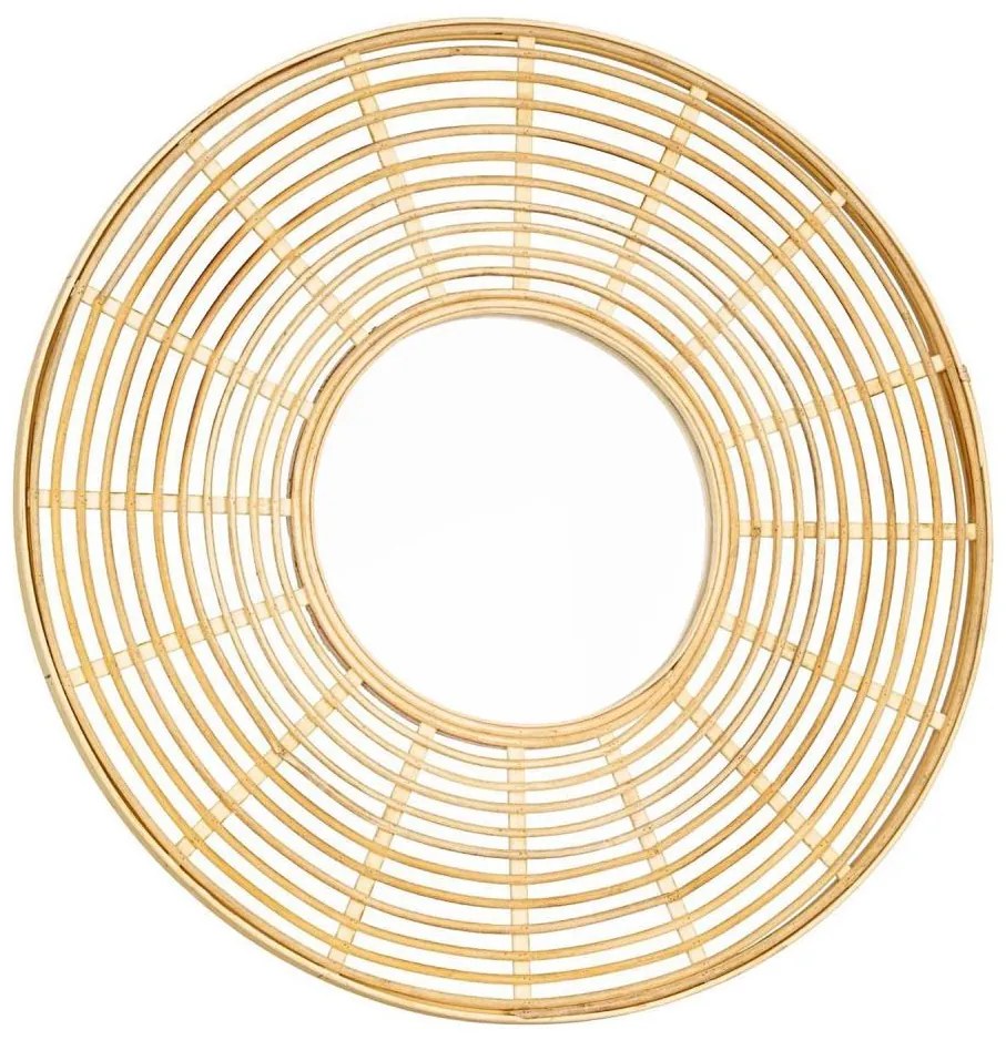 Eglo 425029 - Specchio da parete MITSUKE Ø 55 cm in bambù