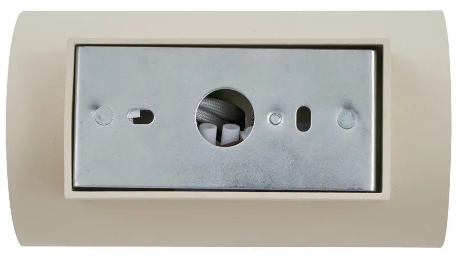 Applique moderna beige GU10 50mm rotonda 2 luci - Sandy