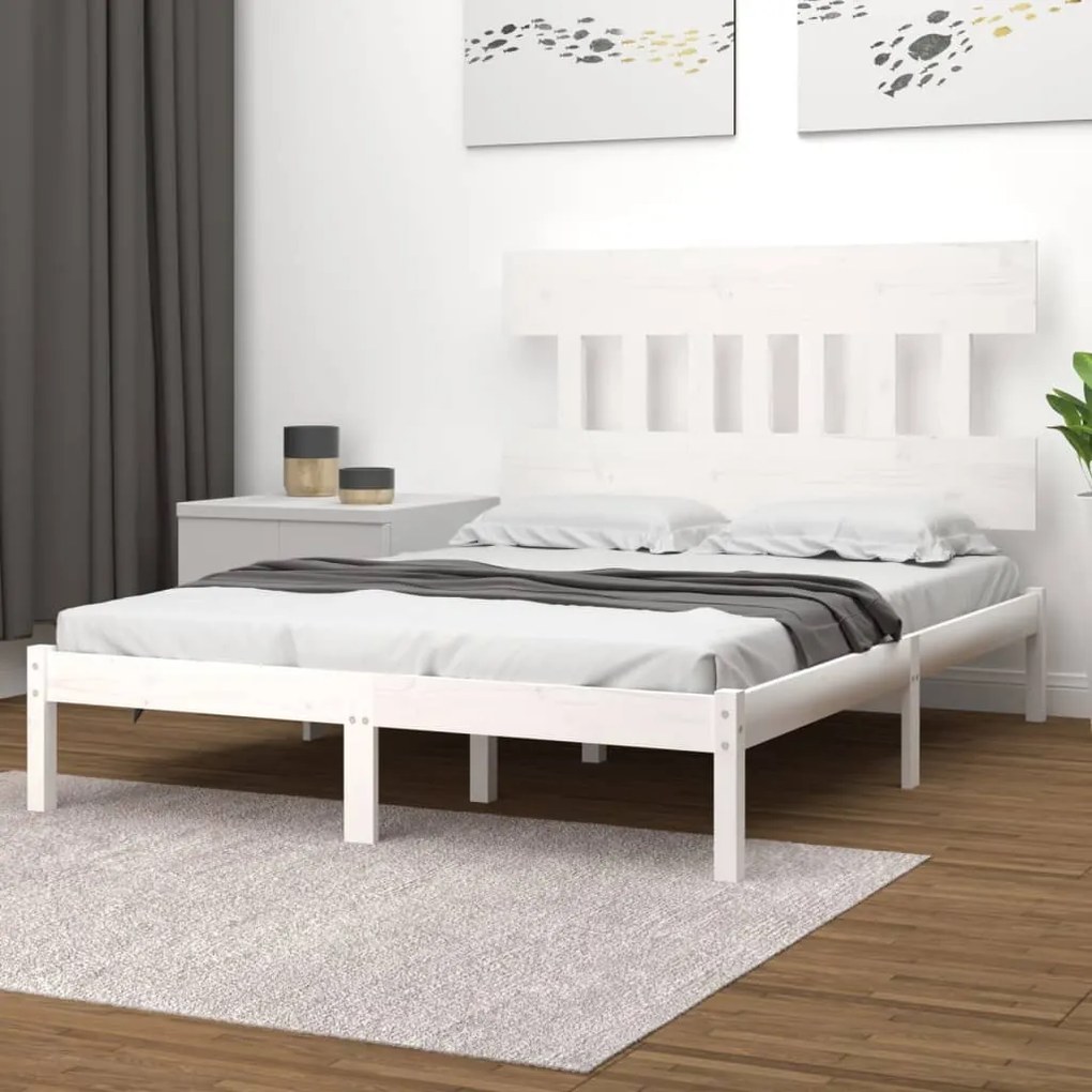 Giroletto Bianco İn Legno Massello 200x200 Cm /
