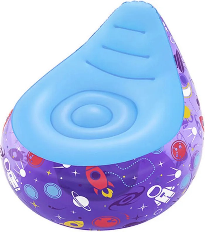 Bestway Sedia Gonfiabile con Luci Led Spaziali 72x72x64 cm +3 Anni Interno e Giardino 75122