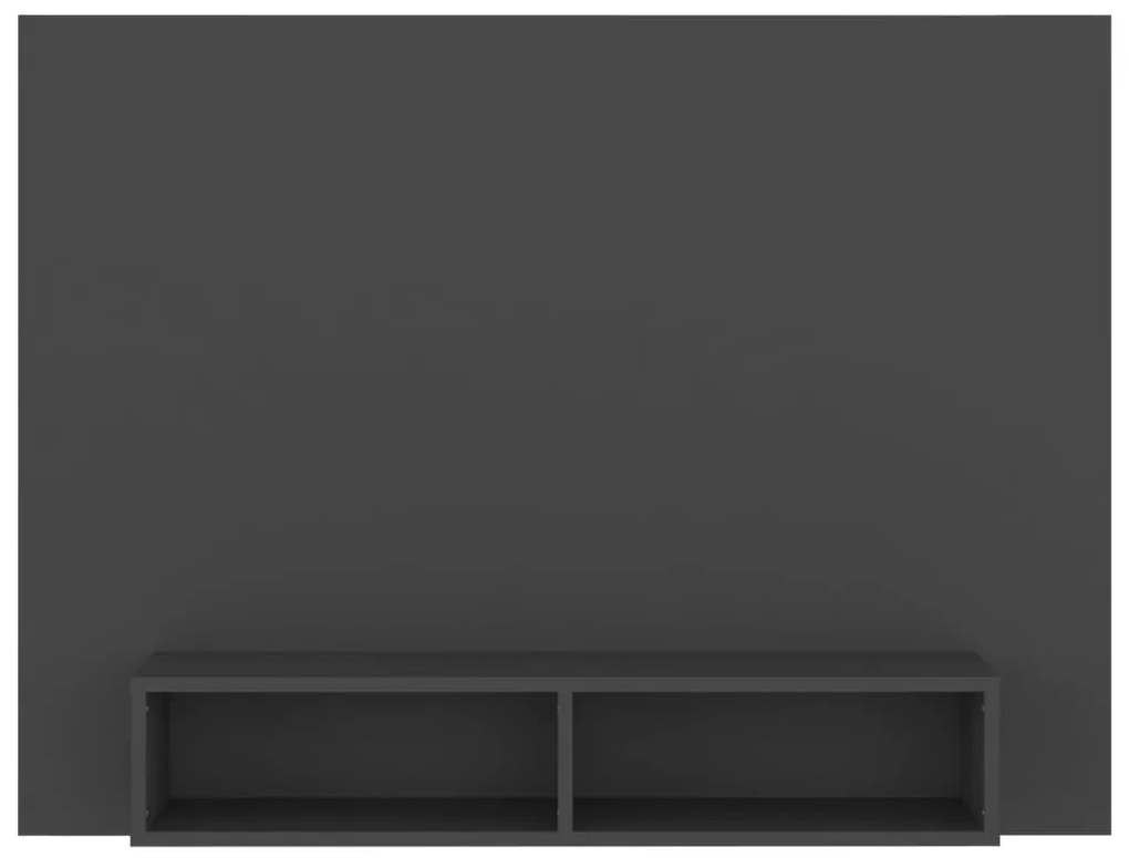 Mobile TV a Muro Grigio 120x23,5x90 cm in Legno Multistrato