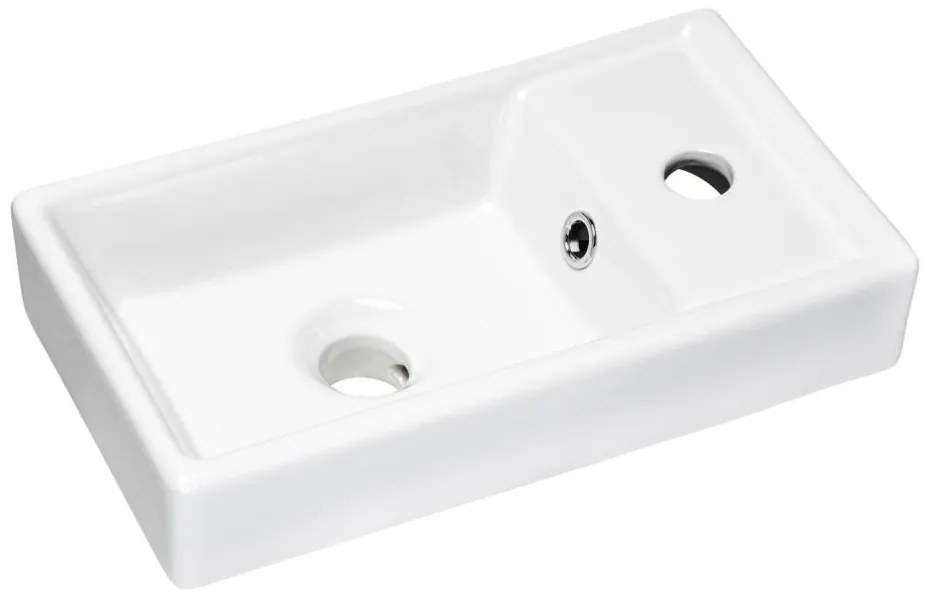 COMAD UM-VEDEA 40 - Lavabo da appoggio VEDEA 40x22 cm ceramica bianco lucido