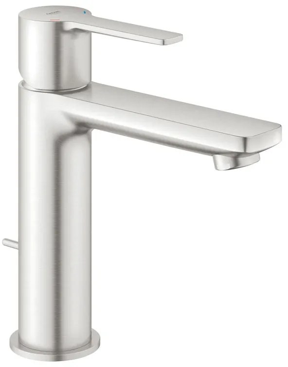 Rubinetto per lavabo a canna media Lineare cromo spazzolato lucido GROHE