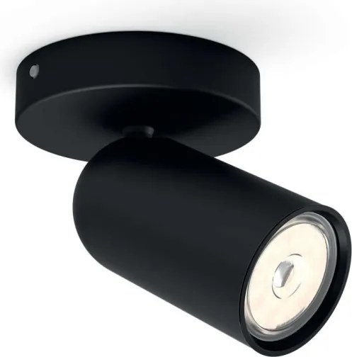 Philips - Faretto dimmerabile LED RGBW PONGEE 1xGU10/4,8W/230V nero + telecomando