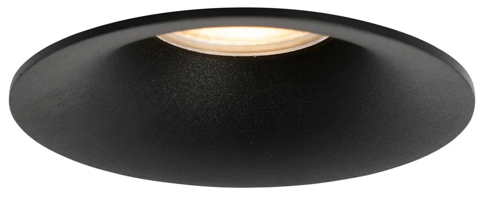 Set di 6 faretti incasso neri GU10 50mm - Gijs