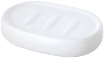 Porta sapone da appoggio in ceramica bianco Sidney