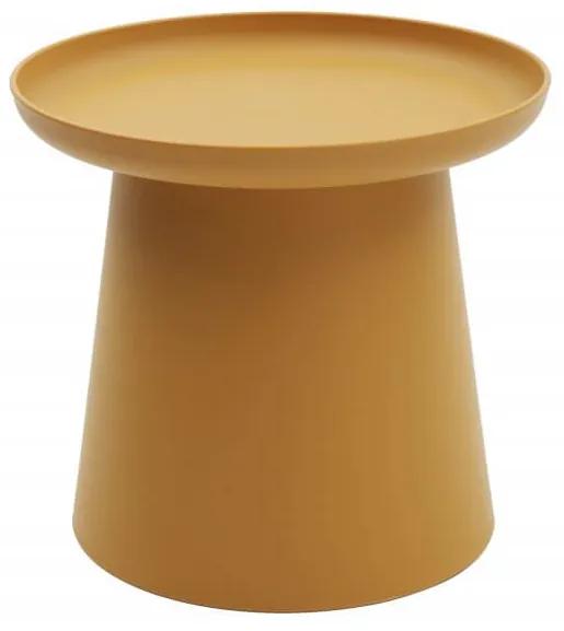 Tavolino IBIZA in polipropilene senape 50&#215;46 cm