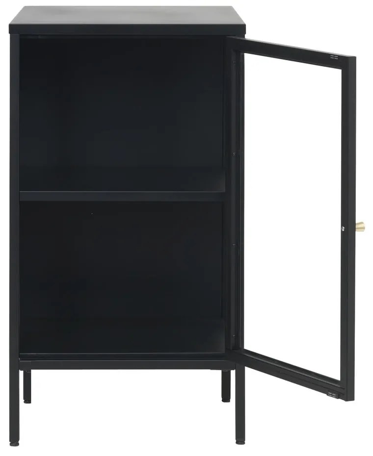 Vetrina nera in metallo 45x85 cm Carmel - Unique Furniture