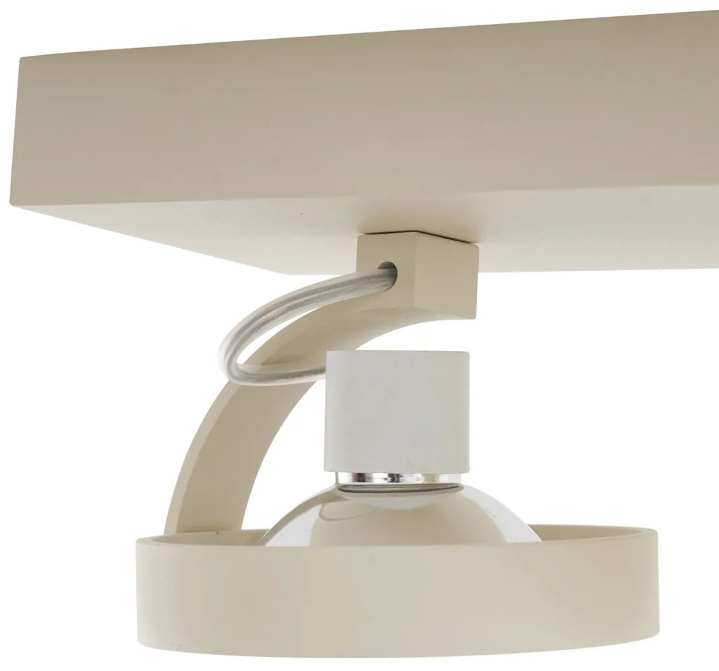 Faretto da soffitto moderno beige G9 rotondo orientabile a 3 luci - Go