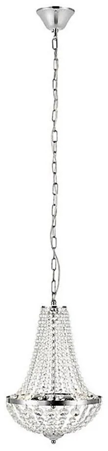 Markslöjd 107550 - Lampadario di cristallo da bagno a sospensione con catena GRÄNSÖ 2xG9/20W/230V