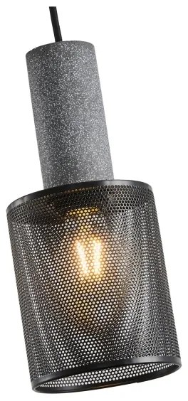 Lampadario a sospensione con filo 1xE27/40W/230V nero