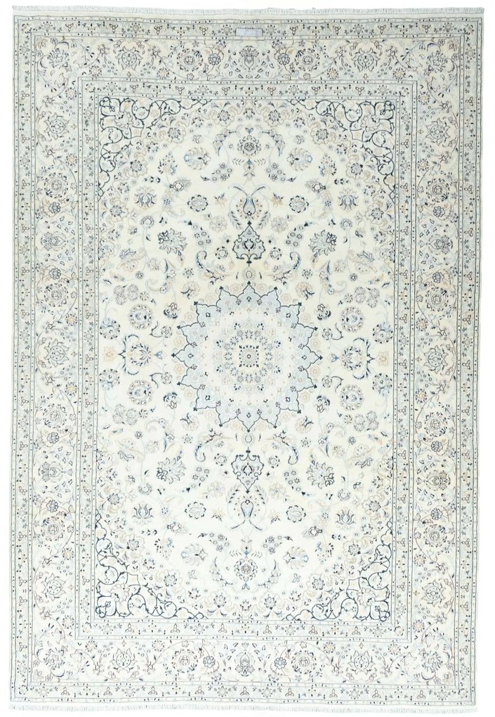 Nain Tappeto persiano 370x250 Beige (Iran) Annodato A Mano