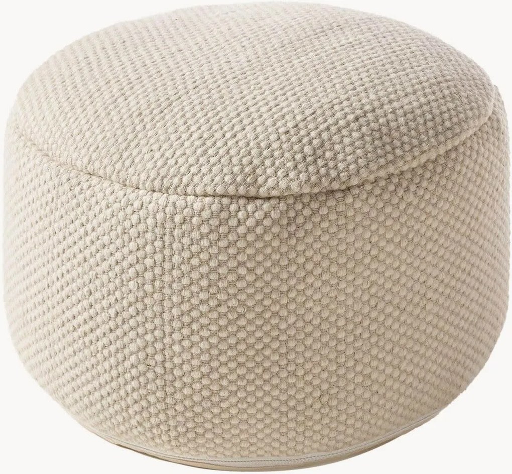 Pouf in lana tessuto a mano Rocco