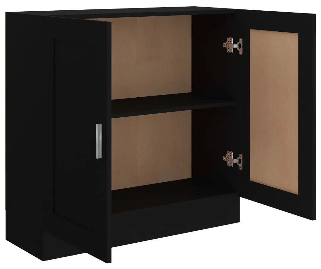 Libreria nera 82,5x30,5x80 cm in truciolato