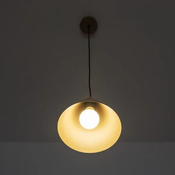 Lampadario a sospensione ETNA II 1x E27/15W/230V Ø 18,5 cm beige