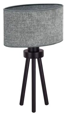 Duolla - Lampada da tavolo OVAL 1xE27/15W/230V diametro 30 cm grigio