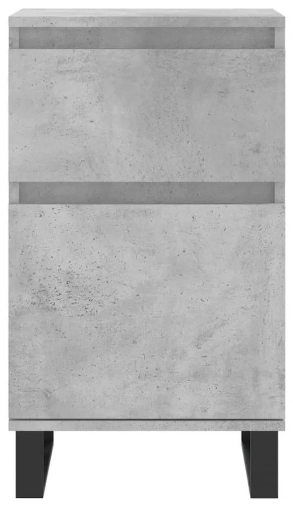 Credenza grigio cemento 40x35x70 cm in legno multistrato